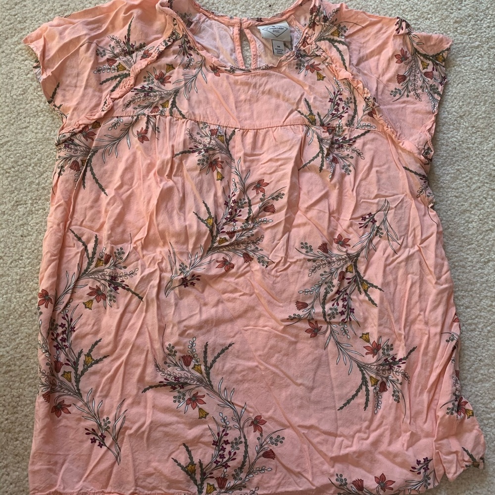Pink floral top